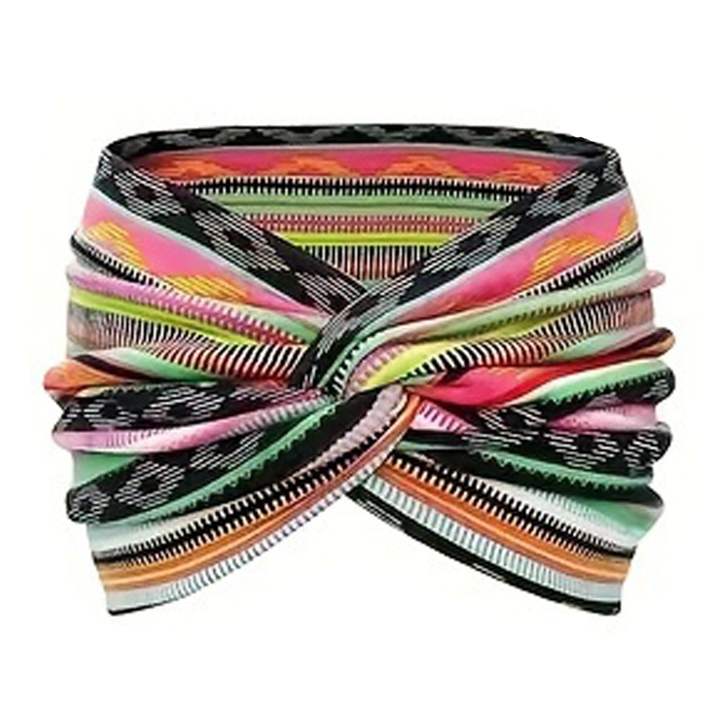Twist Bow Headband in Colorful