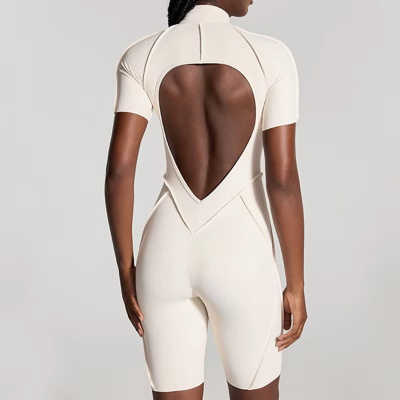 Slim Thicc Open-Back Sculpt Jumpsuit