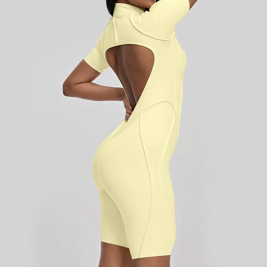 Slim Thicc Open-Back Sculpt Jumpsuit